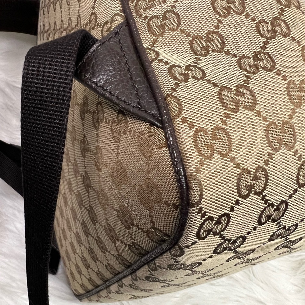 Authentic Gucci Canvas Rucksack Backpack - Picture 5 of 15